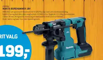 XL-BYG MAKITA BOREHAMMER 18V tilbud