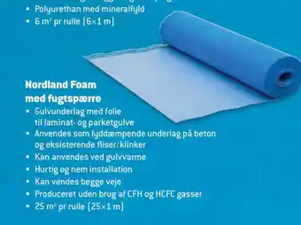 XL-BYG Nordland Foam med fugtspærre tilbud