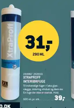 XL-BYG XTRAPROFF INTERIØRFUGE tilbud