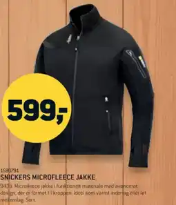 XL-BYG SNICKERS MICROFLEECE JAKKE tilbud