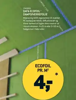 XL-BYG DAFA ECOFOIL™ DAMPSPÆRREFOLIE tilbud