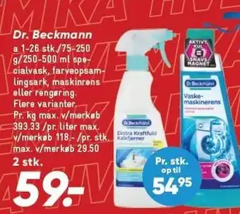 Bilka Dr. Beckmann tilbud