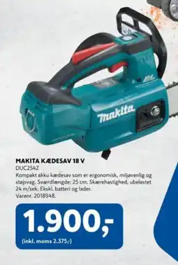 Davidsen Makita kædesav 18 v tilbud