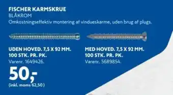 Davidsen Fischer karmskrue tilbud