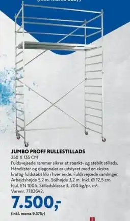 Davidsen Jumbo proff rullestillads tilbud