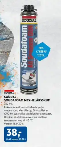 Davidsen Soudal soudafoam nbs helårsskum tilbud