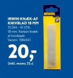 Davidsen Irwin knæk-af knivblad 18 mm tilbud