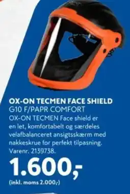 Davidsen Ox-on tecmen face shield tilbud