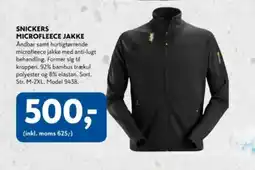 Davidsen Snickers microfleece jakke tilbud