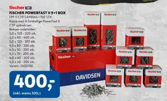 Davidsen Fischer powerfast ii 9+1 box tilbud