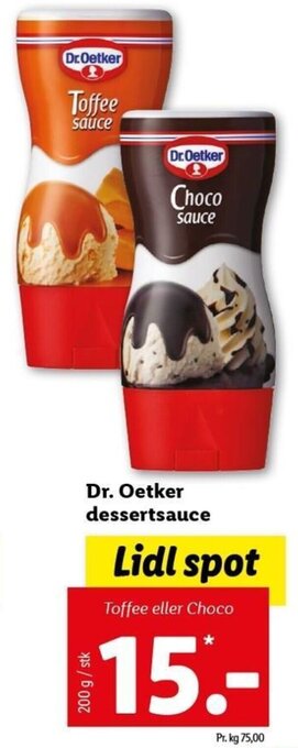 Lidl Dr. Oetker Dessertsauce 200 g tilbud