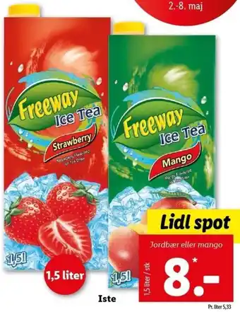 Lidl Iste 1,5 Liter tilbud