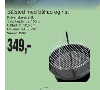 Harald Nyborg Bålsted med bålfad og rist tilbud