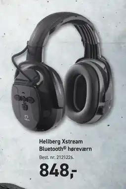 Johannes Fog Hellberg Xstream Bluetooth høreværn tilbud