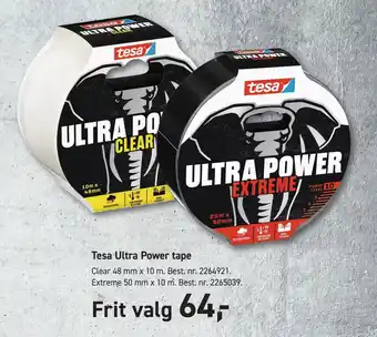 Johannes Fog Tesa Ultra Power tape tilbud