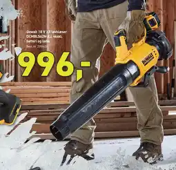 Johannes Fog Dewalt 18 V XR løvblæser DCMBL562N-XJ, ekskl. batteri og lader tilbud