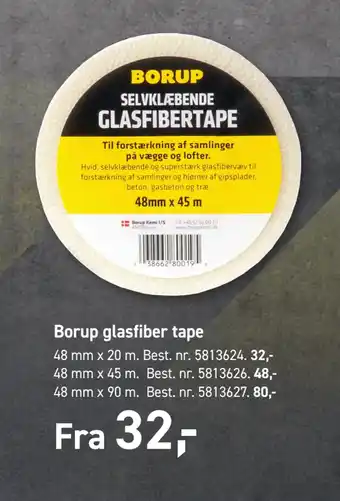 Johannes Fog Borup glasfiber tape tilbud