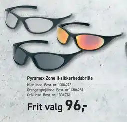 Johannes Fog Pyramex Zone II sikkerhedsbrille tilbud