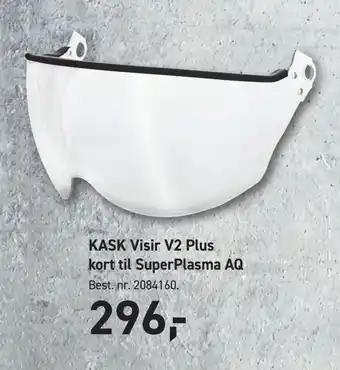 Johannes Fog KASK Visir V2 Plus kort til SuperPlasma AQ tilbud