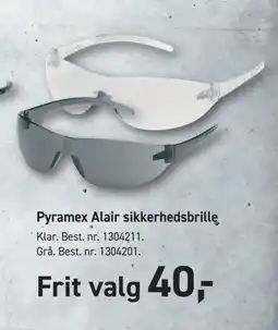 Johannes Fog Pyramex Alair sikkerhedsbrille tilbud