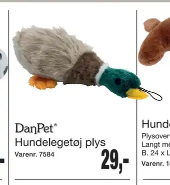 Harald Nyborg Hundelegetøj plys tilbud