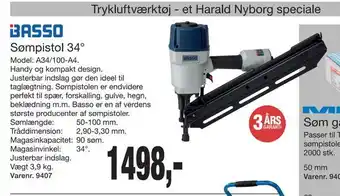 Harald Nyborg Sømpistol 34° tilbud
