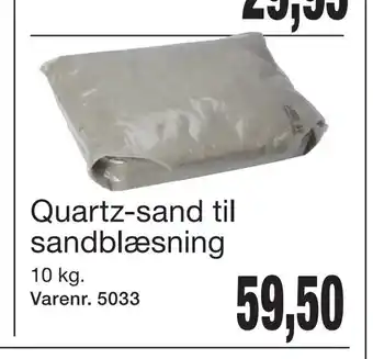Quartz-sand til sandblæsning