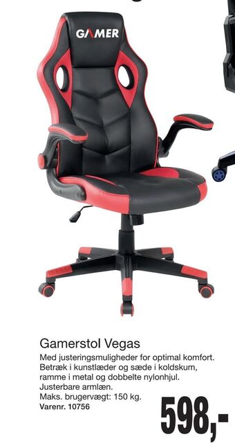 Harald Nyborg Gamerstol Vegas tilbud