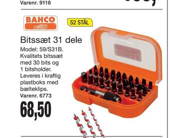 Harald Nyborg Bitssæt 31 dele tilbud