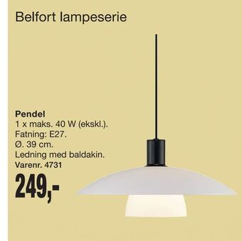Harald Nyborg Pendel tilbud
