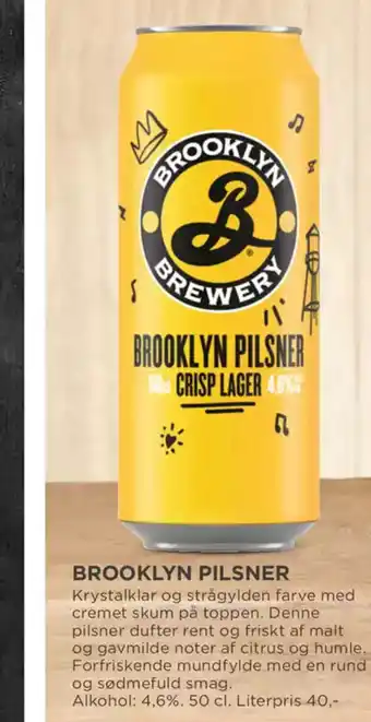 MENY BROOKLYN PILSNER tilbud