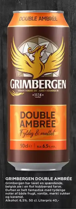 MENY GRIMBERGEN DOUBLE AMBRÉE tilbud