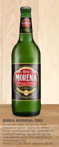 MENY BIRRA MORENA ORO tilbud