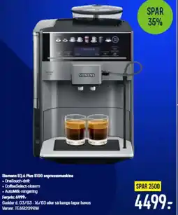 Elgiganten Stemans EQ.6 Plus $100 espressomaskine tilbud