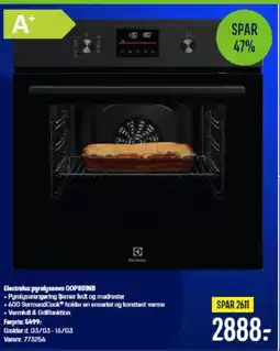 Elgiganten Electrolux pyrolyseovn OOPB01NB tilbud