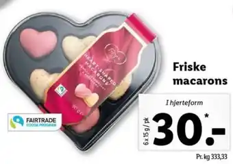 Lidl Friske Macarons 6x15 g tilbud