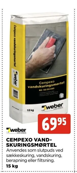 jem & fix Cempexo vand­ skuringsmørtel tilbud