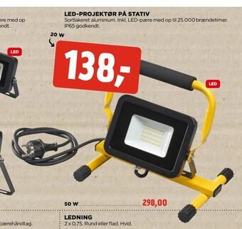 jem & fix Led-projektør på stativ tilbud