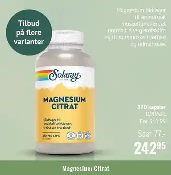 Helsam Magnesium Citrat tilbud