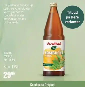 Helsam Kombucha Original tilbud