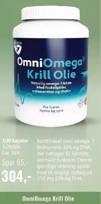 Helsam OmniOmega Krill Olie tilbud