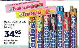 BorderShop Mentos eller Fruit-tella tilbud