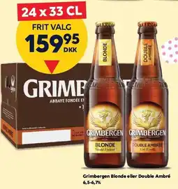 BorderShop Grimbergen Blonde eller Double Ambré 6,5-6,7% tilbud