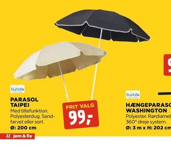 jem & fix Parasol taipei tilbud