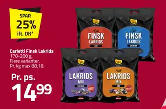 Fleggaard Carletti Finsk Lakrids tilbud