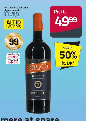 Fleggaard Piccini Solco Toscana Appassimento tilbud