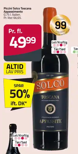 Fleggaard Piccini Solco Toscana Appassimento tilbud