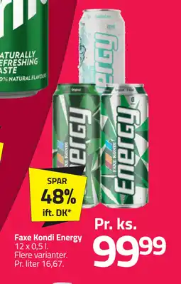 Fleggaard Faxe Kondi Energy tilbud