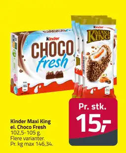 Fleggaard Kinder Maxi King el. Choco Fresh tilbud