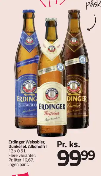 Fleggaard Erdinger Weissbier, Dunkel el. Alkoholfri tilbud